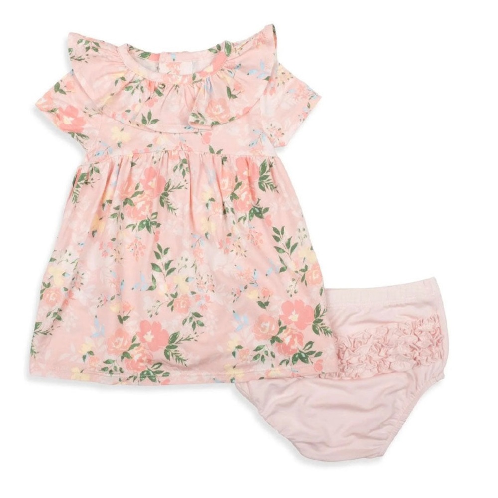 MAGNETIC ME Ainslee Modal Magnetic Ruffle Infant Dress Set | 12-18 months